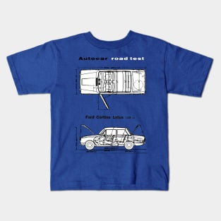 FORD CORTINA - road test cutaway blueprint Kids T-Shirt